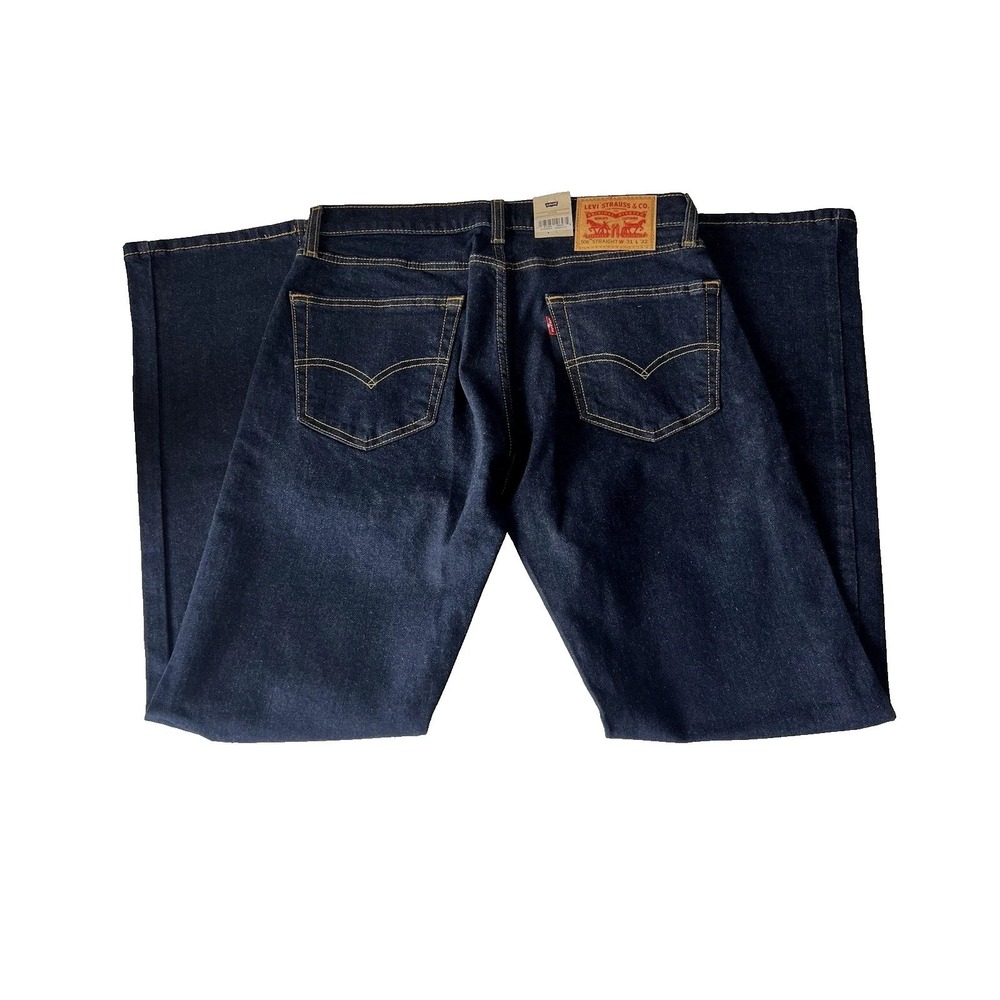 Levi's Men's 506 Perfomance Straight Fit Jeans Dark Wash Blue Size 31x32 New - Picture 6 of 6